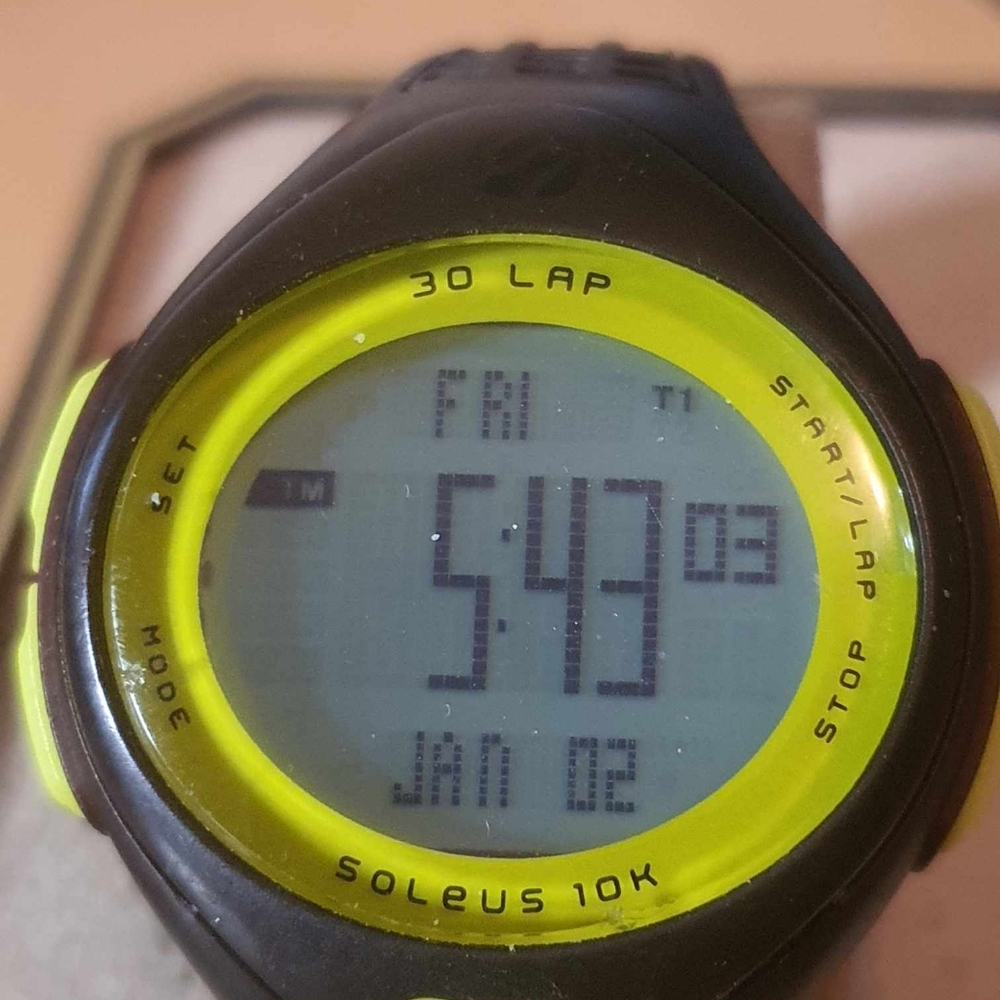 🦋10/$20🦋 Soleus 10k Yellow/Black Alarm Chronograph Women's Watch